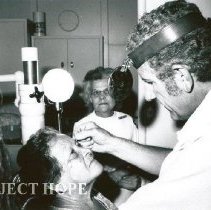 Ophthalmology Department on SS HOPE with Charlotte MacDonald, nurse.